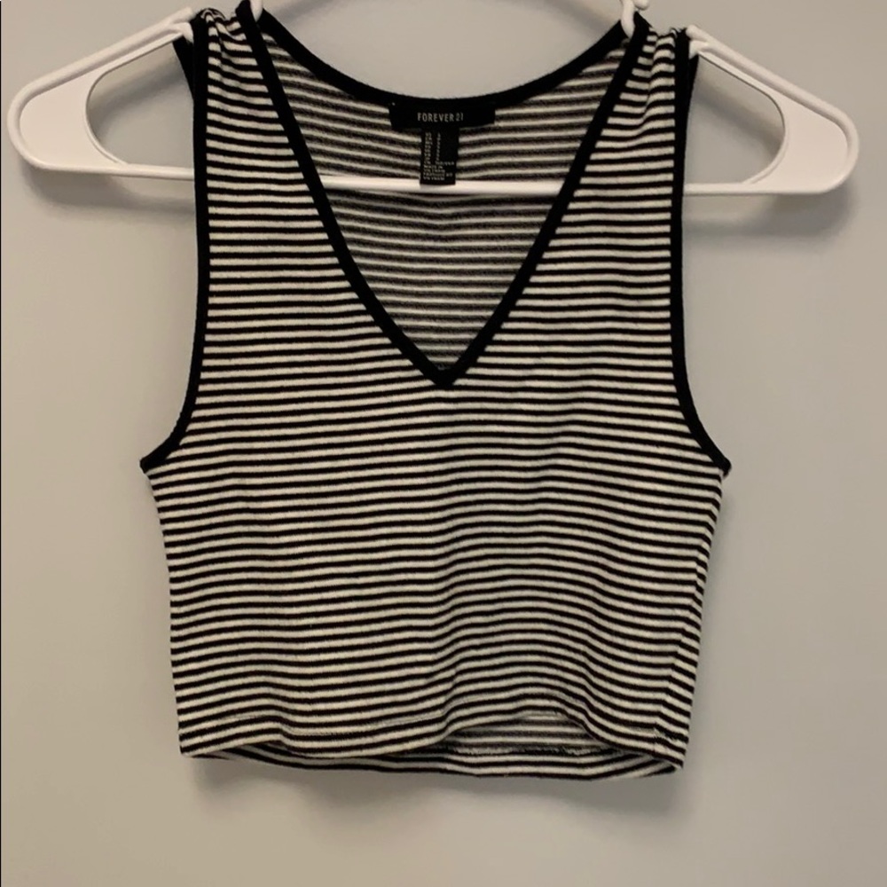 Striped crop top